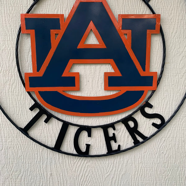 12", 18", 24", 32" AUBURN TIGERS CUSTOM METAL VINTAGE CRAFT SIGN WESTERN HOME DECOR HANDMADE