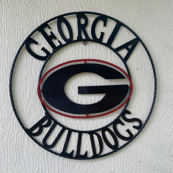 12", 18", 24", 32" GEORGIA BULLDOGS METAL SIGN VINTAGE CUSTOM TEAM ART