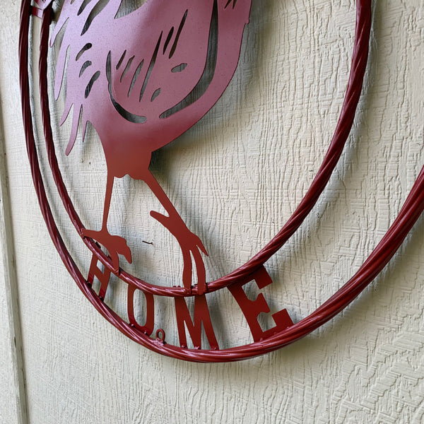 YOUR CUSTOM NAME RED ROOSTER LASERCUT METAL ART WITH RING DESIGN WESTERN METAL ANIMAL ART HOME WALL DECOR BRAND NEW