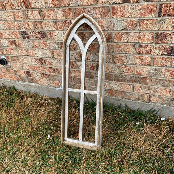 28",32",36" CATHEDRAL WINDOW WOOD 3PCS SET WESTERN HOME DECOR HANDMADE CRAFT NEW #EH11560