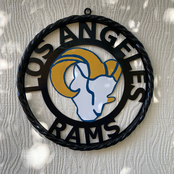 12", 18", 24", 32" LOS ANGES RAMS METAL CUSTOM VINTAGE CRAFT WALL ART TEAM SIGN HANDMADE