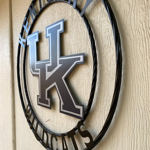 12", 18", 24", 32" KENTUCKY WILDCATS CUSTOM METAL VINTAGE CRAFT SIGN HANDMADE