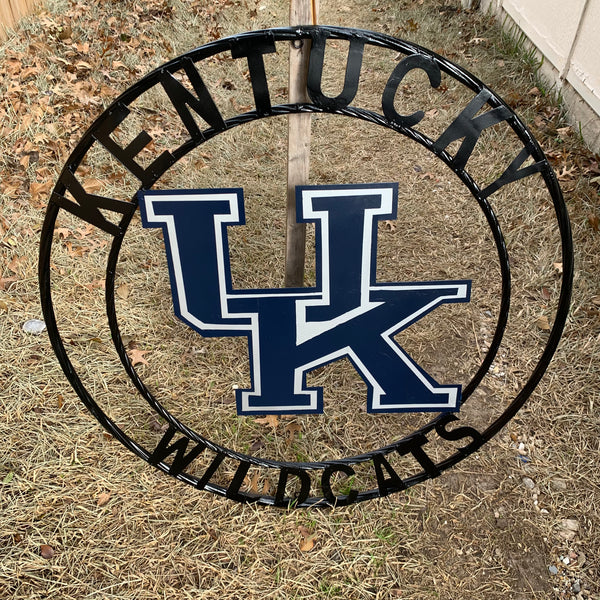 12", 18", 24", 32" KENTUCKY WILDCATS CUSTOM METAL VINTAGE CRAFT SIGN HANDMADE