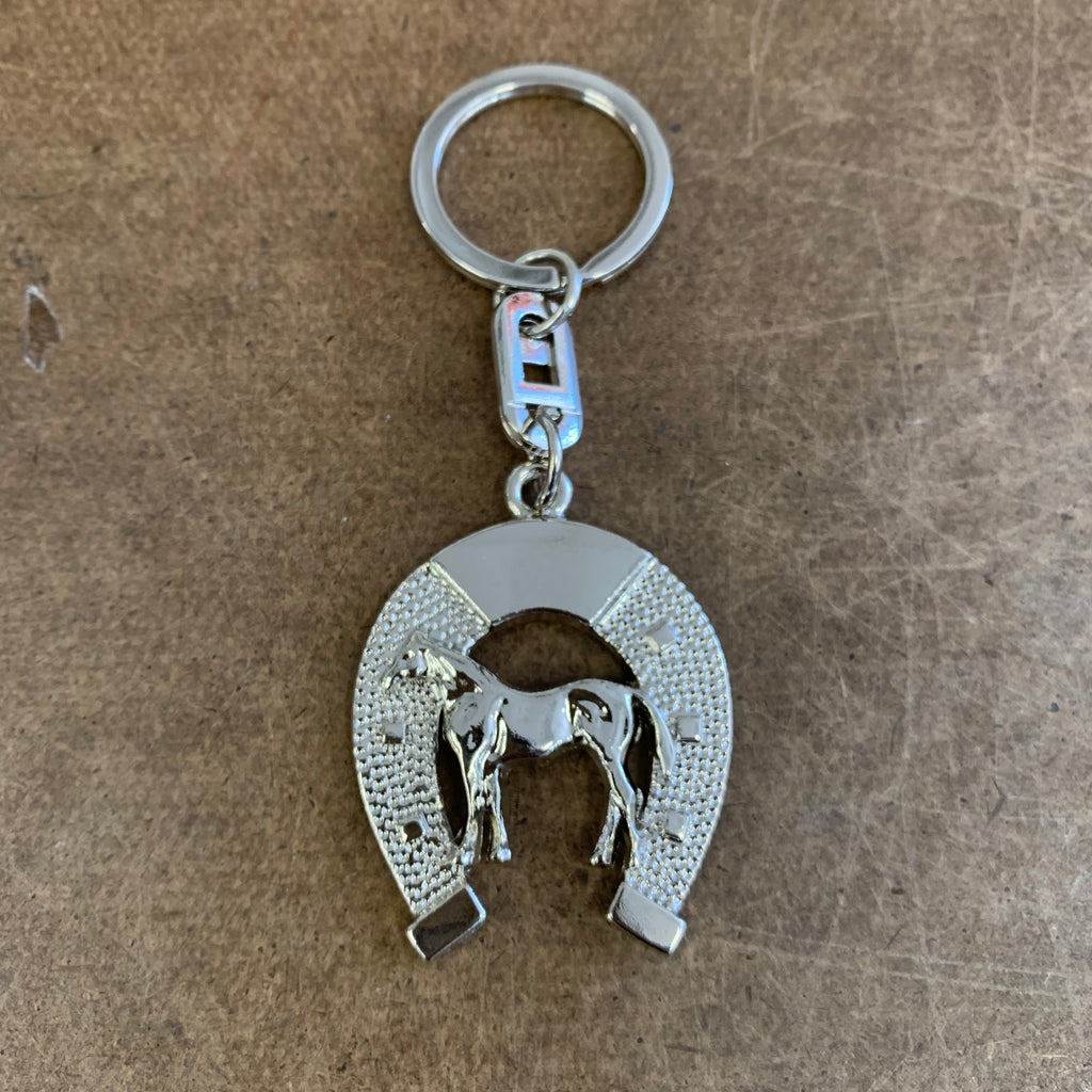 LG HORSESHOE KEYCHAIN METAL WESTERN FASHION STYLE ART NEW