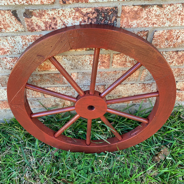 16",24",30" WAGON WHEEL NATURAL STAIN BARN WOOD WESTERN HOME DECOR RUSTIC NEW