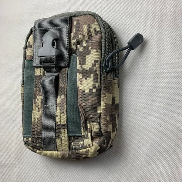 #MX_ARU65 CAMO 7" RUGGED NYLON POUCH BAG MEGA EXTRA LARGE VERTICAL ZIPPER CLOSURE, BELT LOOP HOLSTER CELL PHONE TABLET CASE UNIVERSAL OVERSIZE