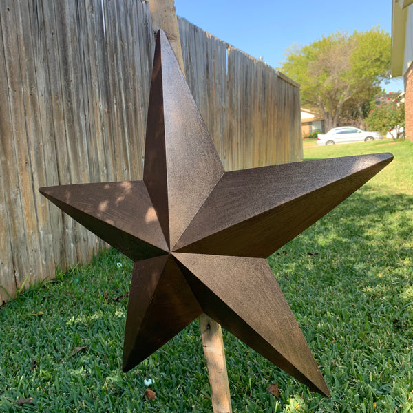 #EH10475 24" BRUSHED COPPER BRONZE BARN METAL STAR WESTERN HOME DECOR HANDMADE NEW