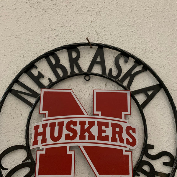 12", 18", 24", 32" NEBRASKA HUSKERS METAL CUSTOM VINTAGE CRAFT TEAM SIGN