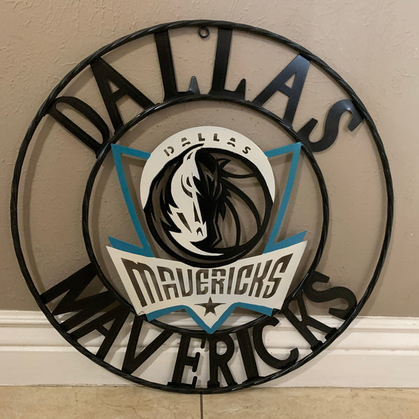 18", 24", 32" DALLAS MAVERICKS CUSTOM METAL VINTAGE CRAFT TEAM SPORTS SIGN HANDMADE