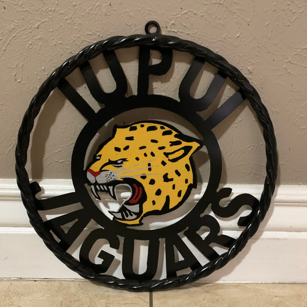 INDIANA IUPUI JAGUARS METAL CUSTOM VINTAGE CRAFT TEAM SIGN HANDMADE