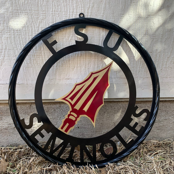 12", 18", 24", 32" FSU SEMINOLES FLORIDA METAL CUSTOM VINTAGE CRAFT TEAM SIGN