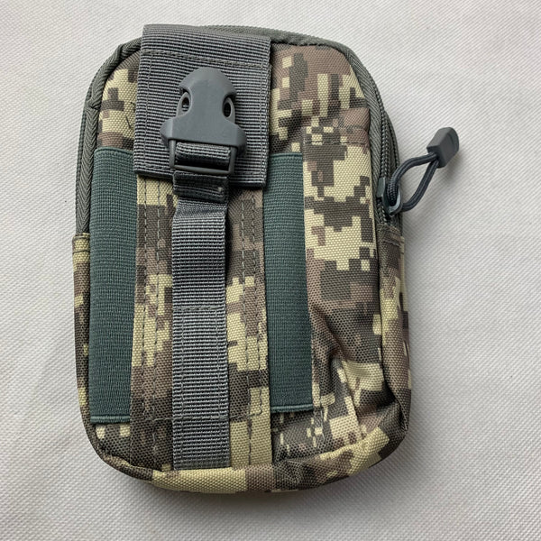 #MX_ARU65 CAMO 7" RUGGED NYLON POUCH BAG MEGA EXTRA LARGE VERTICAL ZIPPER CLOSURE, BELT LOOP HOLSTER CELL PHONE TABLET CASE UNIVERSAL OVERSIZE