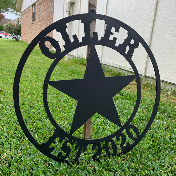 ARCHER STYLE YOUR CUSTOM NAME LASERCUT METAL SIGN WESTERN HOME DECOR HANDMADE ART