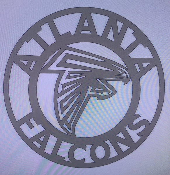 18", 24", 32", 36" ATLANTA FALCONS CUSTOM RAW METAL VINTAGE CRAFT TEAM SIGN HANDMADE