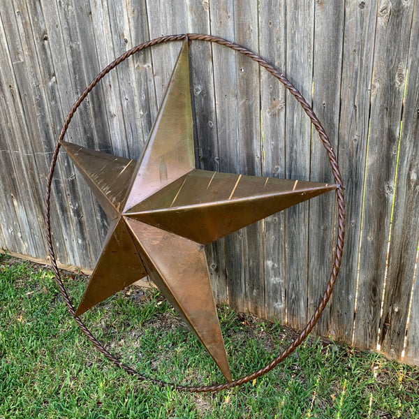 #EH10507 TEXAS GIANT 8,6,5,4 FOOT NATURAL RUSTIC SEALED COATED LARGE OVERSIZE METAL LONESTAR GENUINE RUST PATINA LONE STAR TWISTED ROPE RING 4,5,6,8 FOOT