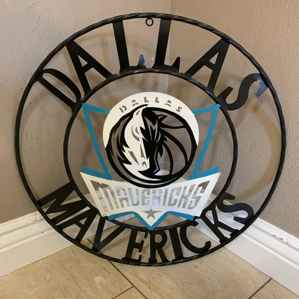 18", 24", 32" DALLAS MAVERICKS CUSTOM METAL VINTAGE CRAFT TEAM SPORTS SIGN HANDMADE