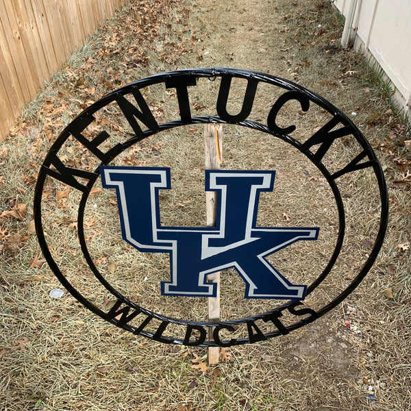 12", 18", 24", 32" KENTUCKY WILDCATS CUSTOM METAL VINTAGE CRAFT SIGN HANDMADE