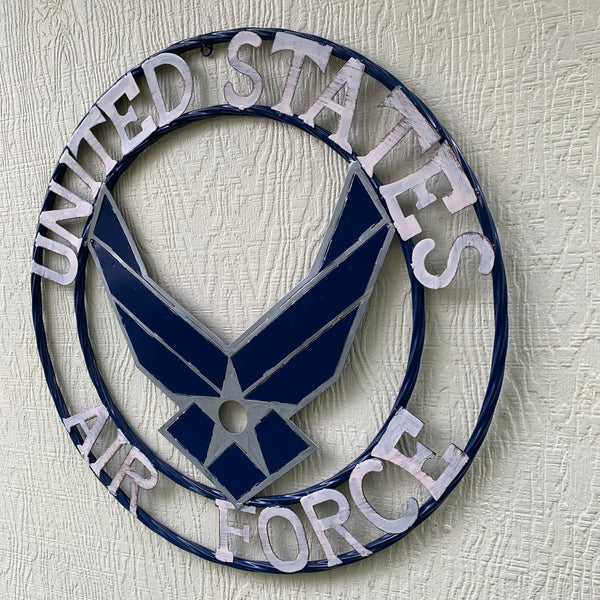 24" US AIRFORCE MILITARY METAL WALL ART WESTERN HOME DECOR NEW