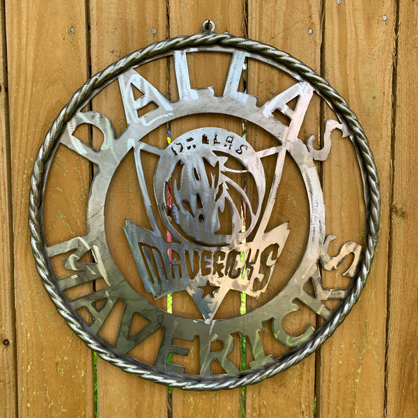 12",18", 24", 32",36" DALLAS MAVERICKS CUSTOM RAW METAL VINTAGE CRAFT TEAM SPORTS SIGN HANDMADE