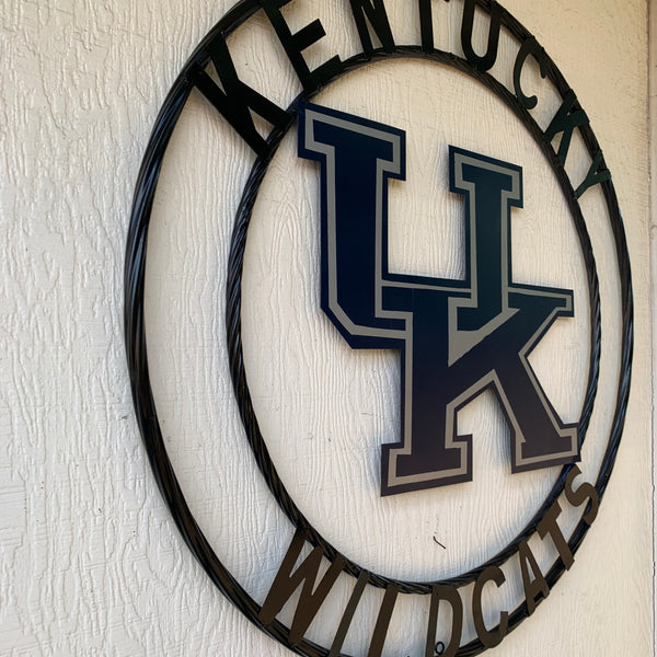 12", 18", 24", 32" KENTUCKY WILDCATS CUSTOM METAL VINTAGE CRAFT SIGN HANDMADE