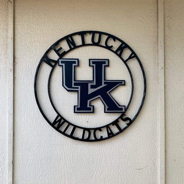 12", 18", 24", 32" KENTUCKY WILDCATS CUSTOM METAL VINTAGE CRAFT SIGN HANDMADE