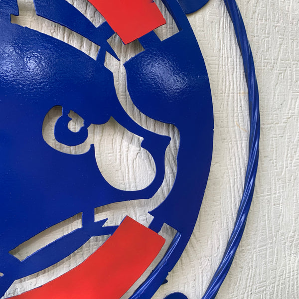 12", 18", 24", 32" CHICAGO CUBS CUSTOM METAL VINTAGE CRAFT TEAM SPORTS SIGN HANDMADE