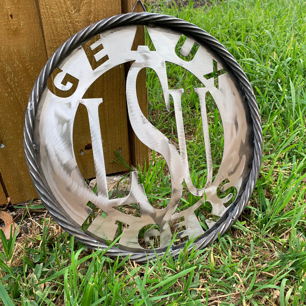 12",18",24",32" LSU GEAUX TIGERS CUSTOM METAL VINTAGE CRAFT TEAM SIGN WESTERN HOME DECOR HANDMADE