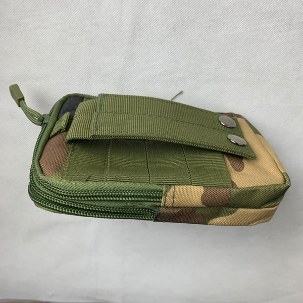 #MX_ARU65 CAMO 7" RUGGED NYLON POUCH BAG MEGA EXTRA LARGE VERTICAL ZIPPER CLOSURE, BELT LOOP HOLSTER CELL PHONE TABLET CASE UNIVERSAL OVERSIZE