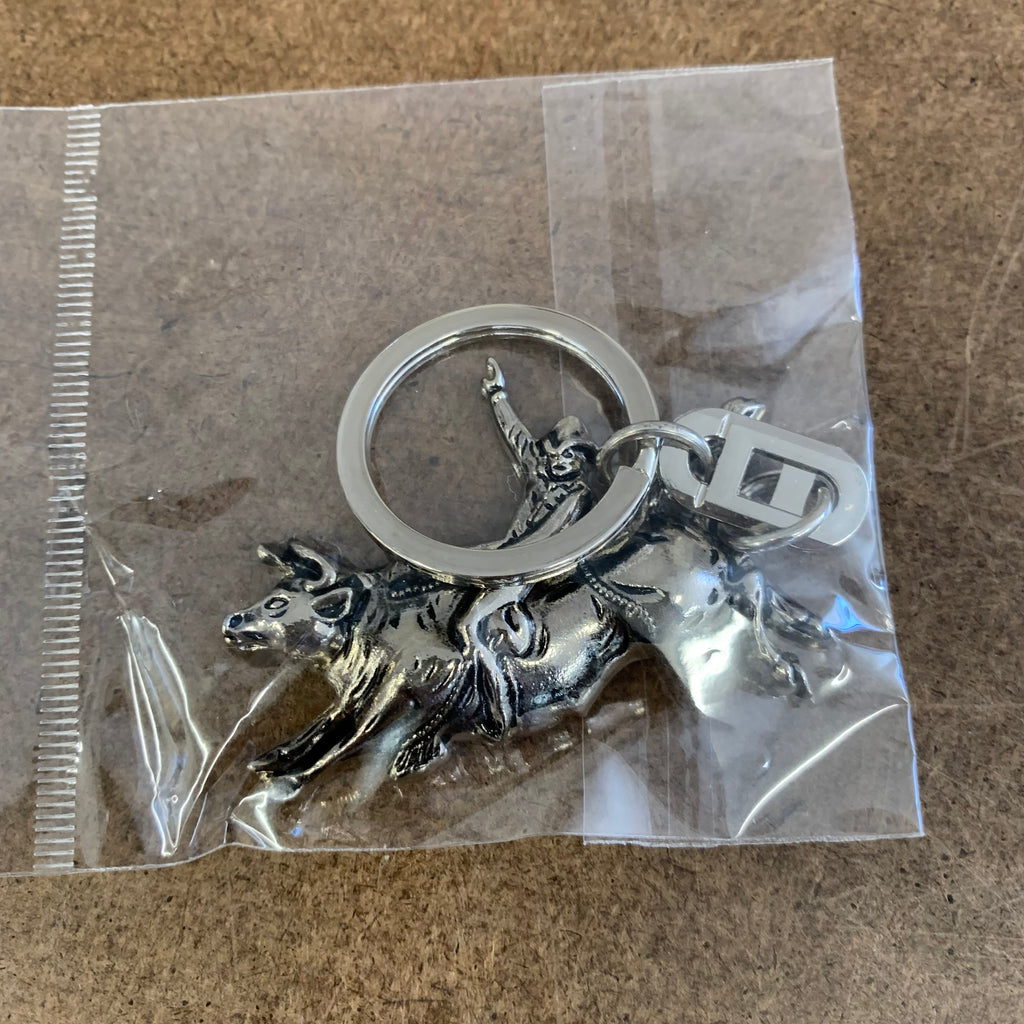LG RODEO KEYCHAIN METAL WESTERN FASHION STYLE ART NEW