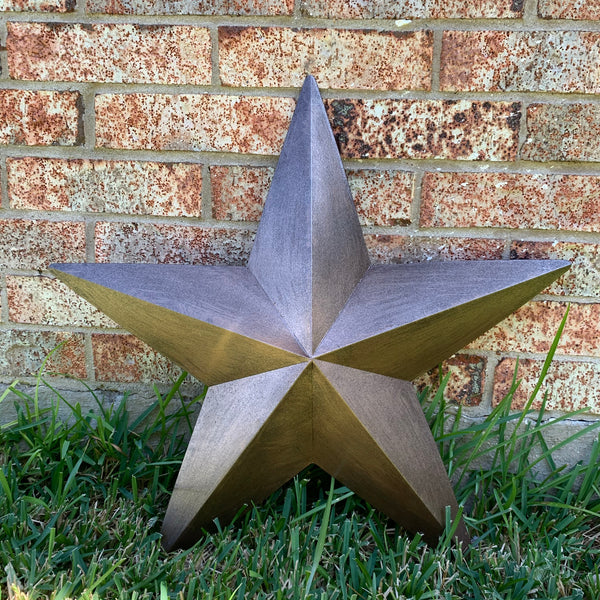 #EH10475 24" BRUSHED COPPER BRONZE BARN METAL STAR WESTERN HOME DECOR HANDMADE NEW