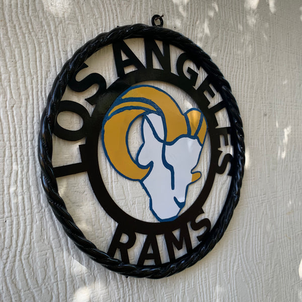 12", 18", 24", 32" LOS ANGES RAMS METAL CUSTOM VINTAGE CRAFT WALL ART TEAM SIGN HANDMADE