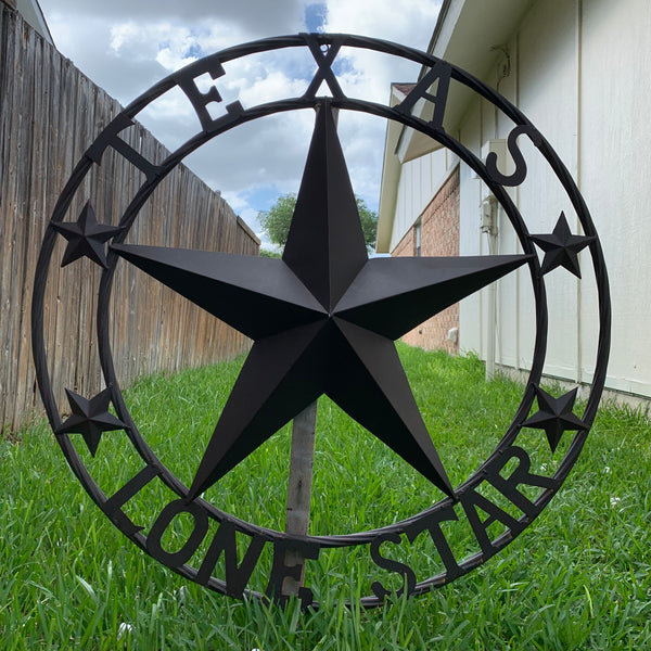 TEXAS LONESTAR METAL ART WESTERN HOME WALL DECOR RUSTIC VINTAGE BROWN NEW, SIZE:24",32",36",40",42",44",46",50"