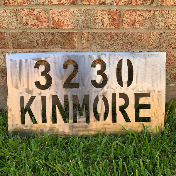 24" X 12" YOUR CUSTOM HOME ADDRESS NAME STAR METAL BARN METAL SIGN WESTERN HOME DECOR