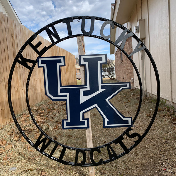 12", 18", 24", 32" KENTUCKY WILDCATS CUSTOM METAL VINTAGE CRAFT SIGN HANDMADE