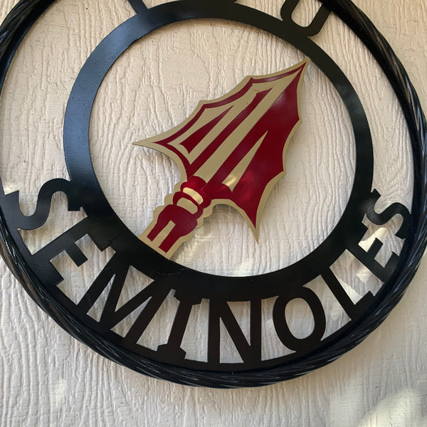 12", 18", 24", 32" FSU SEMINOLES FLORIDA METAL CUSTOM VINTAGE CRAFT TEAM SIGN