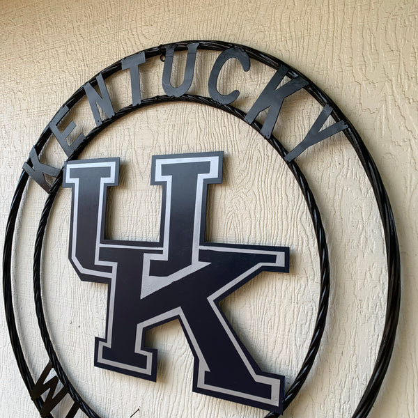 12", 18", 24", 32" KENTUCKY WILDCATS CUSTOM METAL VINTAGE CRAFT SIGN HANDMADE