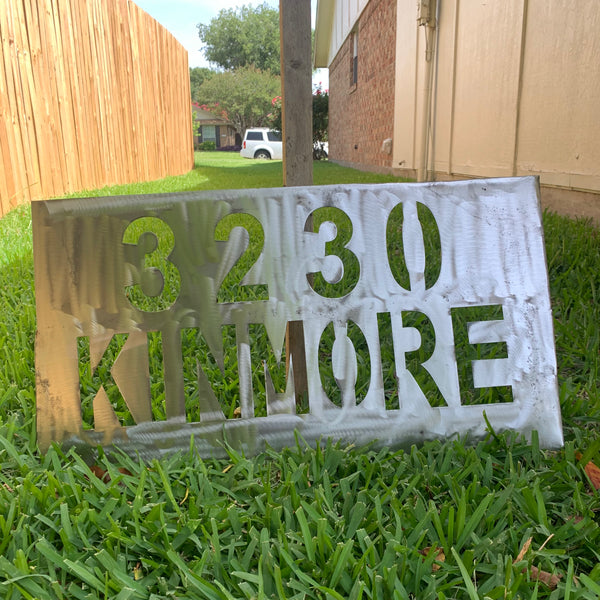24" X 12" YOUR CUSTOM HOME ADDRESS NAME STAR METAL BARN METAL SIGN WESTERN HOME DECOR