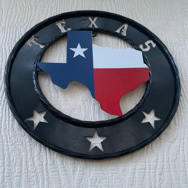 STATE OF TEXAS MAP 12" METAL SIGN WESTERN HOME DECOR NEW