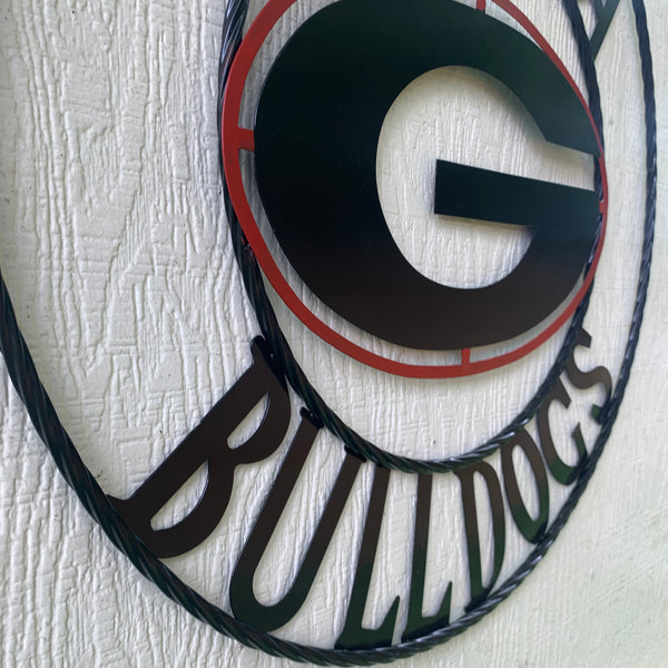 12", 18", 24", 32" GEORGIA BULLDOGS METAL SIGN VINTAGE CUSTOM TEAM ART