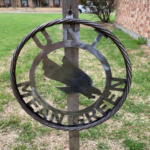 12", 18", 24", 32" UNT MEAN GREEN RAW METAL CUSTOM VINTAGE CRAFT WALL ART TEAM SIGN HANDMADE