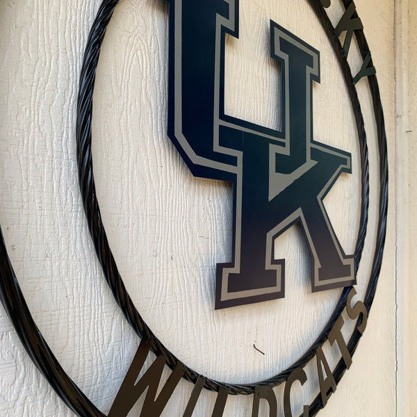 12", 18", 24", 32" KENTUCKY WILDCATS CUSTOM METAL VINTAGE CRAFT SIGN HANDMADE