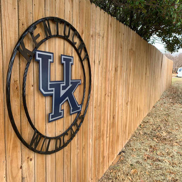 12", 18", 24", 32" KENTUCKY WILDCATS CUSTOM METAL VINTAGE CRAFT SIGN HANDMADE