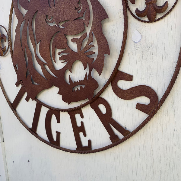 12:,18",24",32",36" LSU TIGERS METAL CUSTOM VINTAGE CRAFT ART SIGN