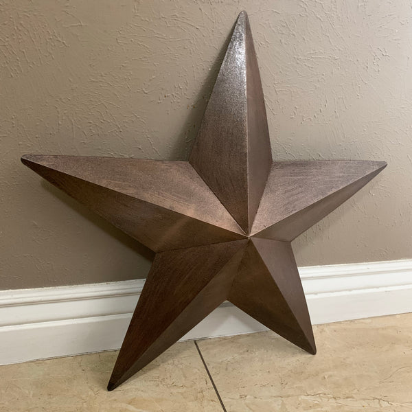 #EH10475 24" BRUSHED COPPER BRONZE BARN METAL STAR WESTERN HOME DECOR HANDMADE NEW