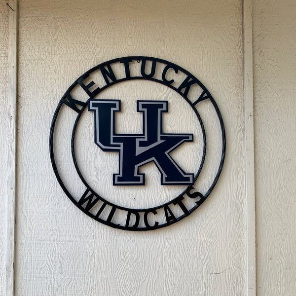 12", 18", 24", 32" KENTUCKY WILDCATS CUSTOM METAL VINTAGE CRAFT SIGN HANDMADE