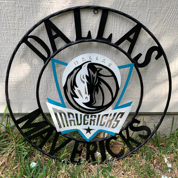 18", 24", 32" DALLAS MAVERICKS CUSTOM METAL VINTAGE CRAFT TEAM SPORTS SIGN HANDMADE