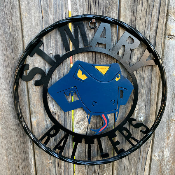 St. MARY RATTLERS METAL CUSTOM VINTAGE CRAFT TEAM SIGN HANDMADE ...