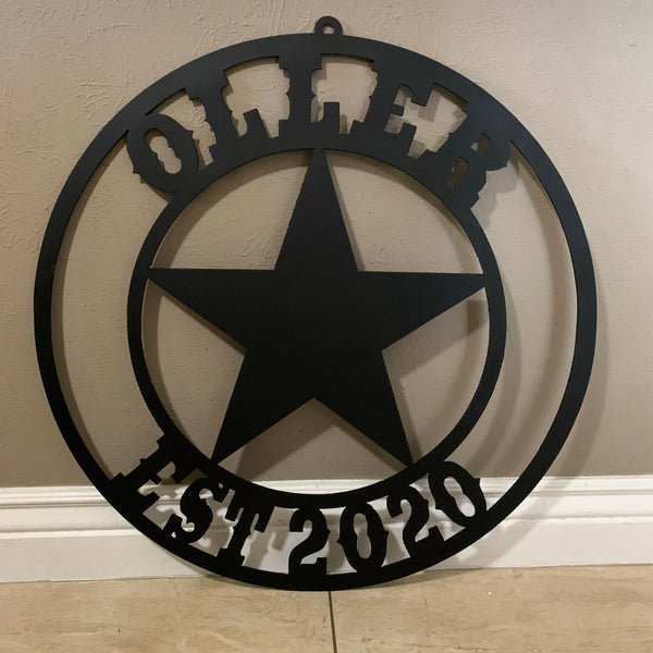 ARCHER STYLE YOUR CUSTOM NAME LASERCUT METAL SIGN WESTERN HOME DECOR HANDMADE ART