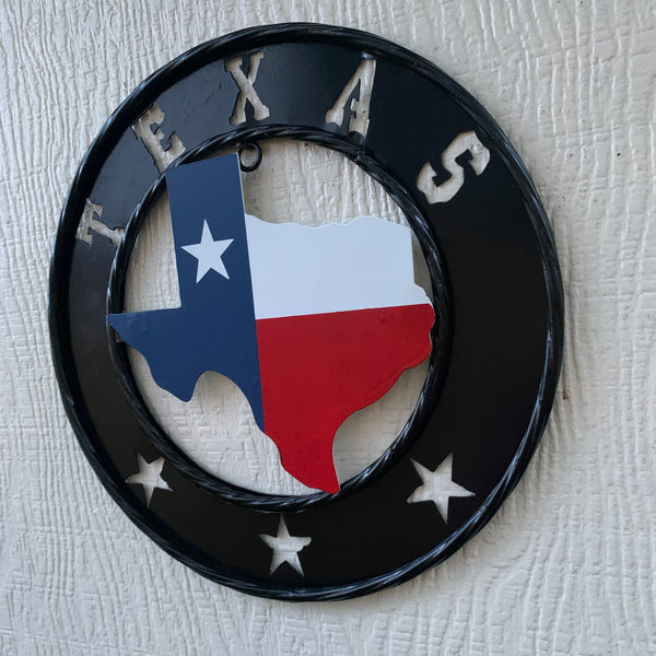 STATE OF TEXAS MAP 12" METAL SIGN WESTERN HOME DECOR NEW