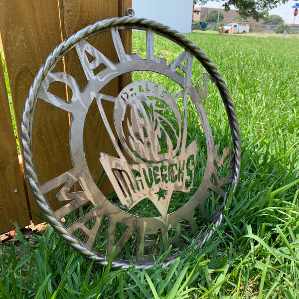 12",18", 24", 32",36" DALLAS MAVERICKS CUSTOM RAW METAL VINTAGE CRAFT TEAM SPORTS SIGN HANDMADE